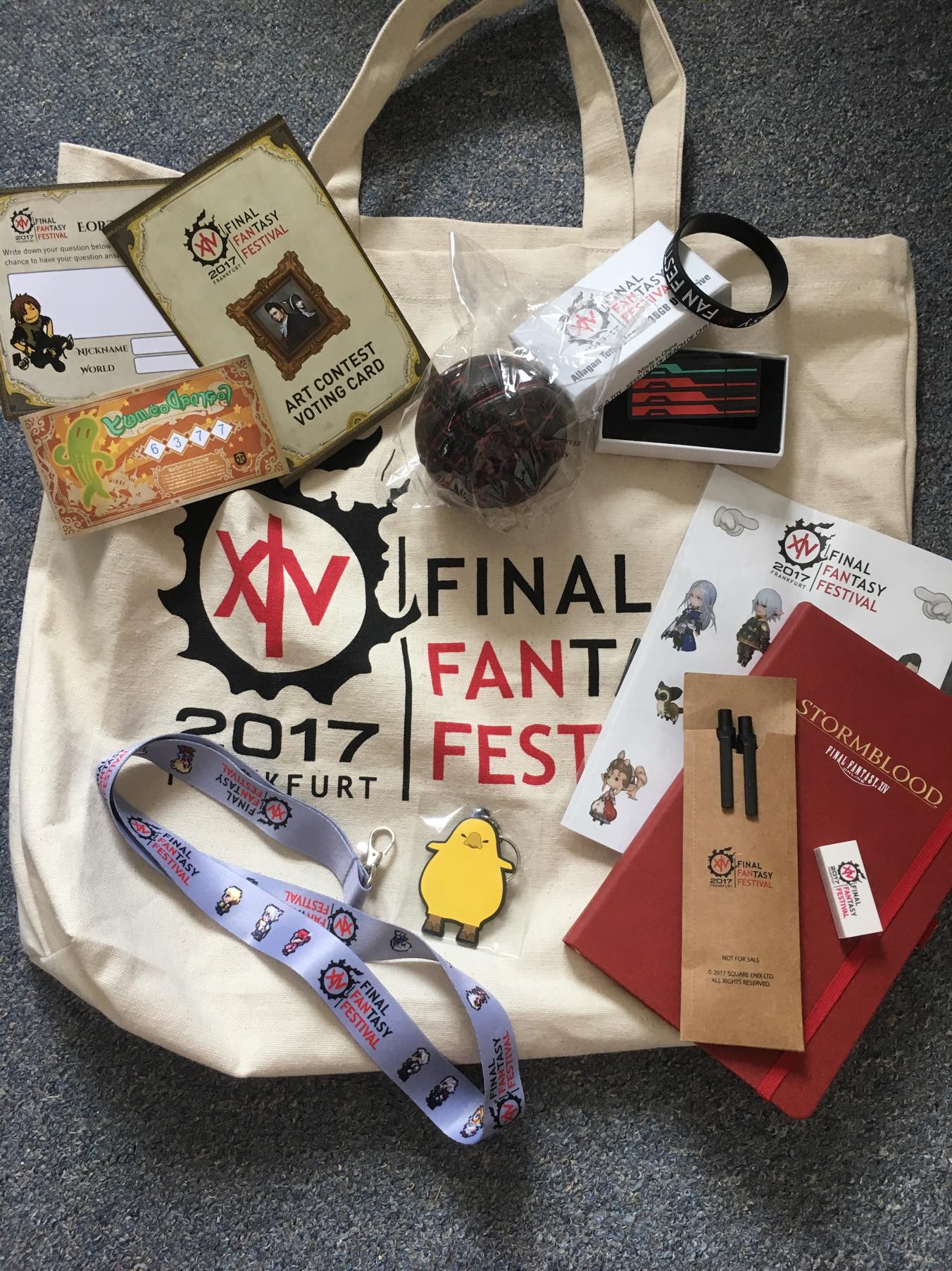 FFXIV Fanfest Goodie Bag Gewinnspiel Final Fantasy Dojo