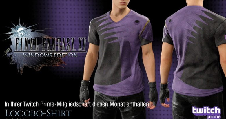 Final Fantasy XV Twitch Prime Loot "Locobo-Shirt"